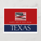gelukkig op 4 juli van texas briefkaart (Voorkant)