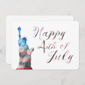 Gelukkig op 4 juli (vrijheidsbokeh) kaart (Voorkant / Achterkant)