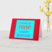 GELUKKIG OP **DE BESTE VRIEND OOIT!** KAART (Gele Bloem)