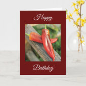 GELUKKIG OP MIJN HOT KINDERPAPIER KAART (Gele Bloem)