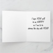 GELUKKIG OP MIJN TWEEDE ZISTER KAART (Binnen)