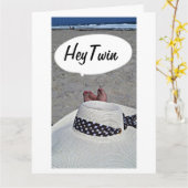 GELUKKIG OP MIJN TWEEDE ZISTER KAART (Gele Bloem)