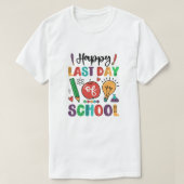Gelukkig op schoolcadeau voor leraren t-shirt (Design voorkant)