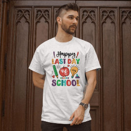 Gelukkig op schoolcadeau voor leraren t-shirt