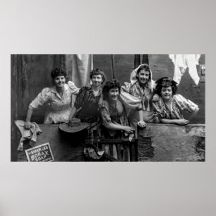 Gelukkig op Wasdag 1892 Poster