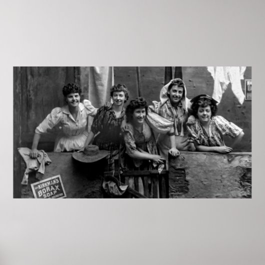 Gelukkig op Wasdag 1892 Poster (Voorkant)