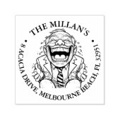 Gelukkig Opa's Hilarisch thema Zelfinktende Stempel (Design)