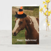 Gelukkig Opzichtig Halloween Kaart (Gele Bloem)