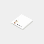 Gelukkig Oranje Cartoon Kat Mijn Vrijdag Gezicht Post-it® Notes (Schuin)