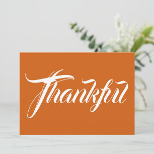 Gelukkig oranje kalligrafie schattige Thanksgiving