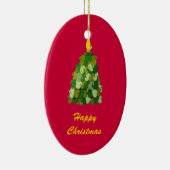 Gelukkig Ornament met kerstbomen (Rechts)