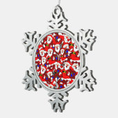 gelukkig ornament santa pewter (Rechts)