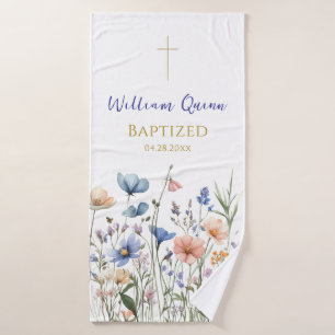 Gelukkig Orthodoxe Christelijke Doopcadeau met Wil Badhanddoek