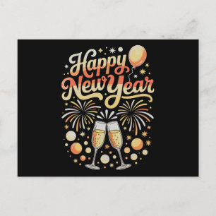 Gelukkig Oud en Nieuw Cheers Feestdagen Familie