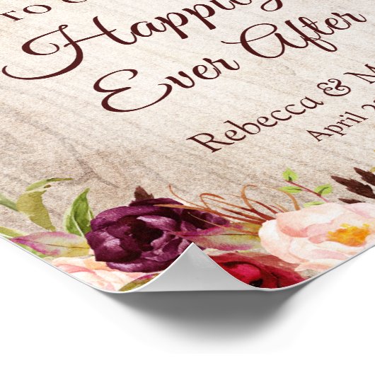 Gelukkig overnachten na de roestelijke Bourgogne Poster (Hoek)