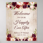 Gelukkig overnachten na de roestelijke Bourgogne Poster (Voorkant)