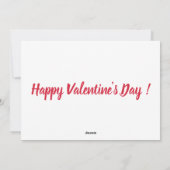 Gelukkig paar moderne gepersonaliseerde Valentijn  Feestdagenkaart (Achterkant)