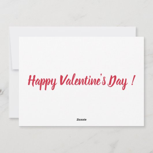 Gelukkig paar moderne gepersonaliseerde Valentijn  Feestdagenkaart (Achterkant)