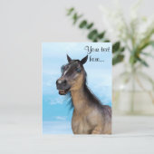 Gelukkig Paard Briefkaart (Staand voorkant)