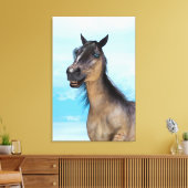 Gelukkig Paard Canvas Afdruk (Insitu (Woonkamer))