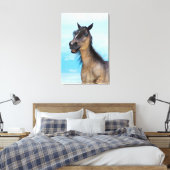 Gelukkig Paard Canvas Afdruk (Insitu (Slaapkamer))