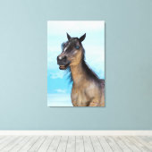 Gelukkig Paard Canvas Afdruk (Insitu (Houten vloer))