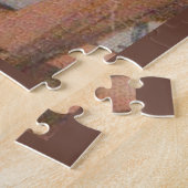 Gelukkig paard in bruin legpuzzel (Zijkant)