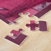 Gelukkig paard in roze legpuzzel (Zijkant)
