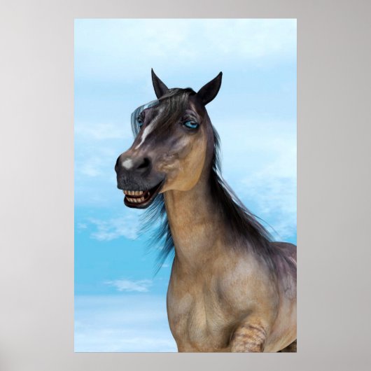 Gelukkig Paard Poster (Voorkant)