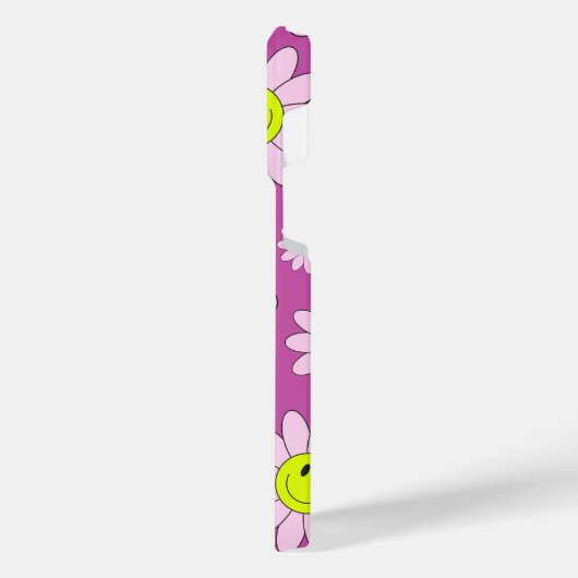 Gelukkig paarse iPhone hoesje (Linkerkant)