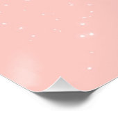 Gelukkig paasbroodje op roze perfect poster (Hoek)