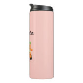 Gelukkig paasbroodje op roze thermosbeker (Geroteerd rechts)