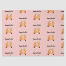 Gelukkig paasbroodje op roze