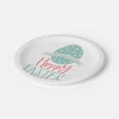 GELUKKIG PAASEI PAPIEREN BORDJE (Gekanteld)