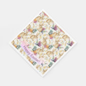 Gelukkig paasfeest konijntjes galore servet (Hoek)