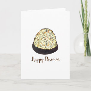 Gelukkig Paasfeest Macaroon Koekje Joodse Vakantie Kaart
