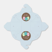 Gelukkig paasfeest met eieren bedankdoosjes (Uitgevouwen)