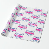 Gelukkig Paasfeest Script Cadeaupapier (Uitgerold)