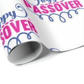Gelukkig Paasfeest Script Cadeaupapier (Rol Hoek)
