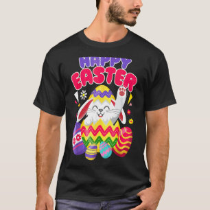 Gelukkig paashaas paaseieren voor mannen vrouwen t-shirt