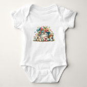 Gelukkig Paaskabouter Baby Jersey Bodysuit (Voorkant)