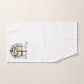 Gelukkig Paaskruis met Paaslelies Bad Handdoek (Handdoek)
