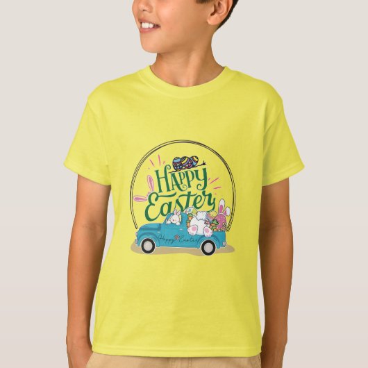 gelukkig paaspaashaas t-shirt (Voorkant)