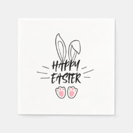 Gelukkig paaspatroon servet