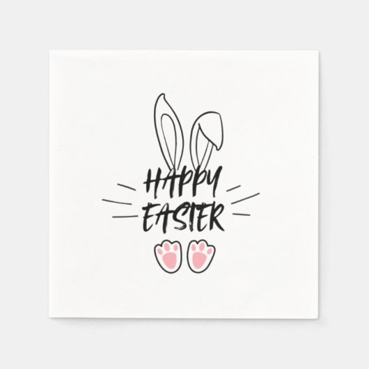 Gelukkig paaspatroon servet (Voorkant)