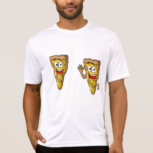 Gelukkig Paddenstoel Pizzaplakken T-shirt