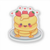 Gelukkig Pannenkoeken Sticker (Voorkant)