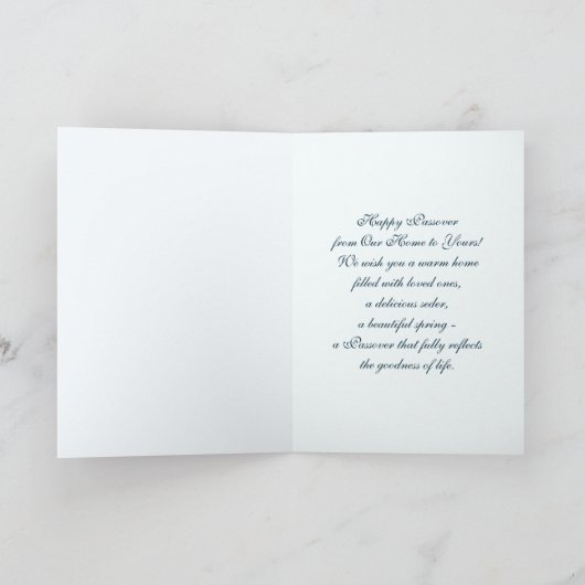 Gelukkig Pascha. Aangepaste foto Kaart (Binnen)