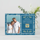 Gelukkig Pascha. Aangepaste fotokaart Kaart (Staand voorkant)