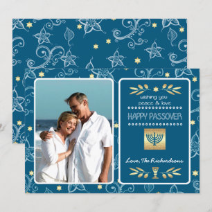 Gelukkig Pascha. Aangepaste fotokaart Kaart